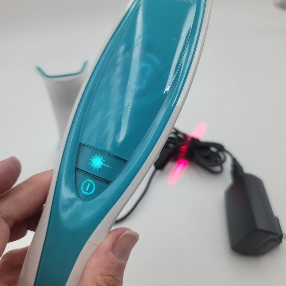 HairMax Ultima 12 LaserComb Hair Growth Device Pininfarina Blue White